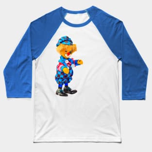 Blue and purple check doll Baseball T-Shirt